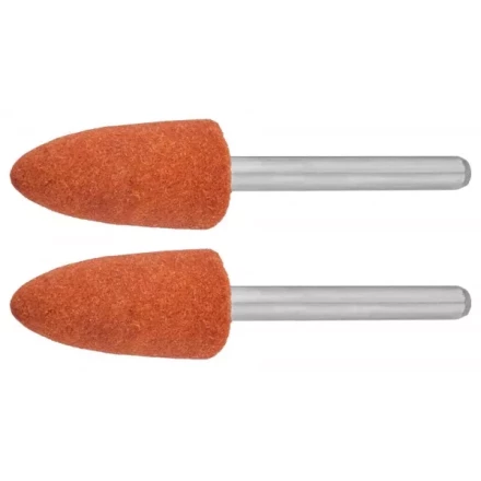 Конус ЗУБР абразивный шлифовальный на шпильке, P 120, d  9,5x19,0х3,2 мм, L 45мм, 2шт 35912 купить в Екатеринбурге