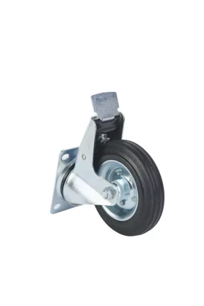 Колесо поворотное усиленное резина SRCB 63 160 мм с тормозом 1027197 купить в Екатеринбурге