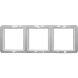 Панель СВЕТОЗАР &quot;ГАММА&quot; тройная вертикальная, цвет бежевый SV-54149-B