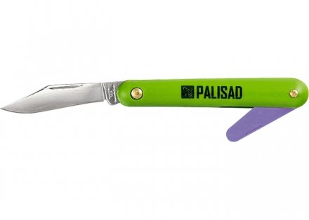 Нож садовый 150 мм складной окулировочный пластиковая рукоятка пластиковый расщепитель PALISAD 79010 купить в Екатеринбурге