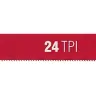 Полотно ЗУБР "МАСТЕР" по металлу 24 TPI  (шаг 1.0мм), Универсальное, 10шт 15853-24-10 купить в Екатеринбурге