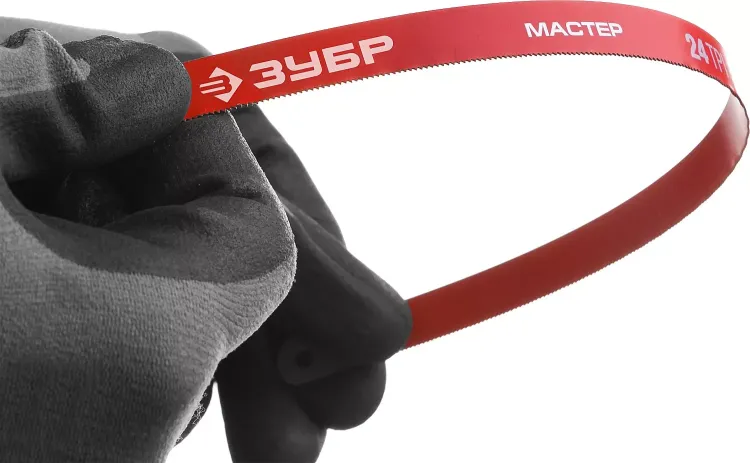 Полотно ЗУБР "МАСТЕР" по металлу 24 TPI  (шаг 1.0мм), Универсальное, 10шт 15853-24-10 купить в Екатеринбурге