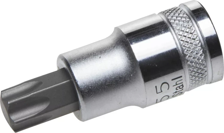 Торцовая бита-головка KRAFTOOL "INDUSTRIE QUALITAT", материал S2, TORX, сатинированная, 1/2", Т55 27905-55_z01 купить в Екатеринбурге