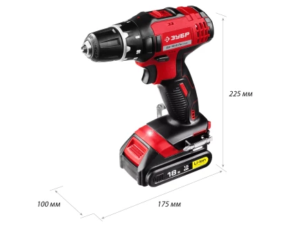 Дрель-шуруповерт 2 АКБ ДА-18-2-Ли КНМ2 серия МАСТЕР купить в Екатеринбурге