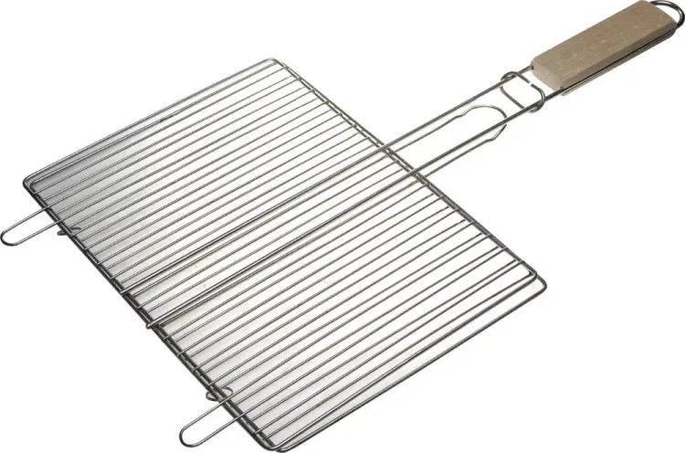 Решетка-гриль GRINDA "BARBECUE", плоская, нержавеющая сталь, 300х225мм 424733 купить в Екатеринбурге