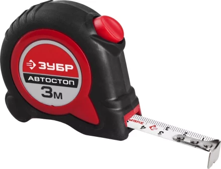 Рулетка ЗУБР &quot;МАСТЕР&quot;, двухкомпонентный корпус, автостоп, 3м/16мм 34052-03-16 купить в Екатеринбурге