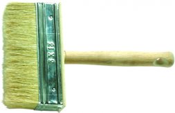 Кисть-макловица 30 х 90 мм натуральная щетина деревянный корпус деревянная ручка  Россия 84072