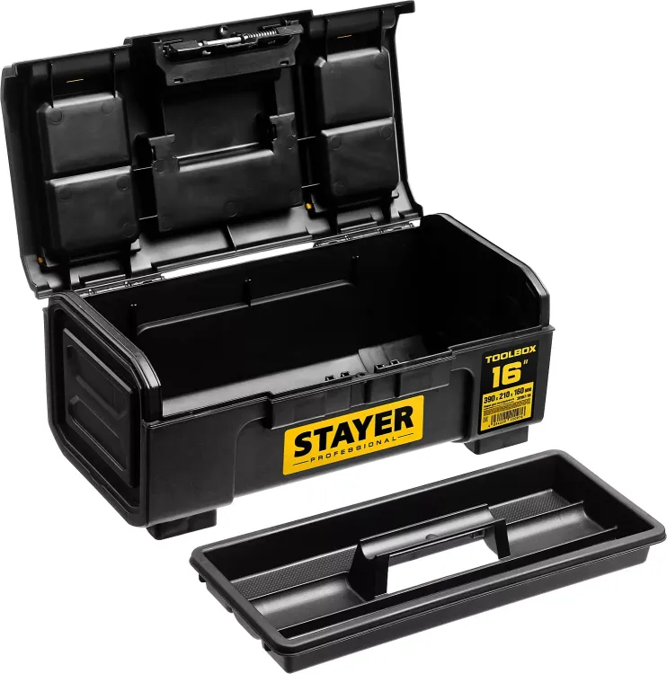 Ящик для инструмента "TOOLBOX-16" пластиковый, STAYER Professional 38167-16 купить в Екатеринбурге
