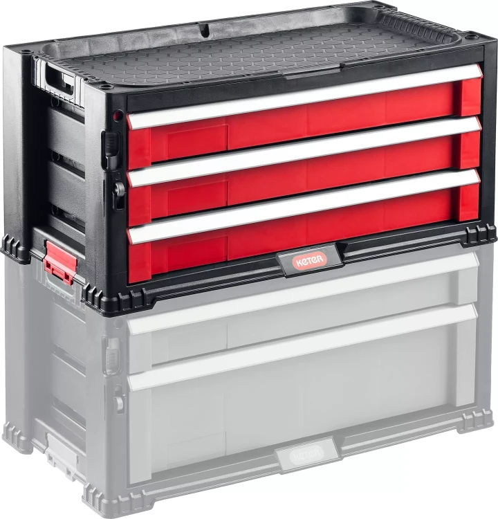 Ящик с 3 выдвижными полками "DRAWER-3", 22" KETER 38381-3 купить в Екатеринбурге