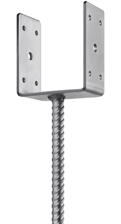 ЗУБР ОС-U, 101 x 120 x 60 мм, U-образное основание столба (310286-100) купить в Екатеринбурге