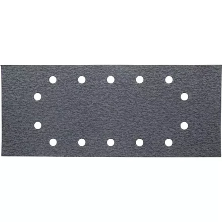 Лист шлиф. универсал. URAGAN с покрытием стеарата цинка, 14 отверстий по кругу, для ПШМ, P80, 115х280мм, 50шт 907-23104-080-50 купить в Екатеринбурге