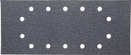 Лист шлиф. универсал. URAGAN с покрытием стеарата цинка, 14 отверстий по кругу, для ПШМ, P80, 115х280мм, 50шт 907-23104-080-50 купить в Екатеринбурге