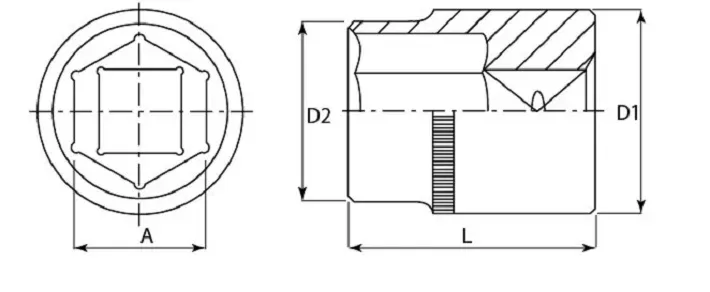 Головка торцевая 3/8"DR 19 мм  S04H3119 Jonnesway 48020 купить в Екатеринбурге