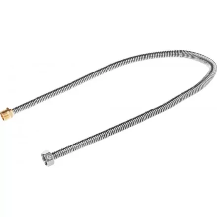 Подводка ЗУБР "ЭКСПЕРТ" сильфонная из нержавеющей стали, для воды, г/ш  (гайка-штуцер), 1/2", 0,8м 51011-G/S-080 купить в Екатеринбурге