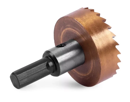 HSS-TiN коронка MESSER 38мм с центр. сверлом и толкающей пружиной для  лист. материала  до 2 мм ц/х купить в Екатеринбурге