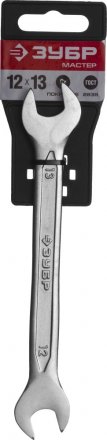 Ключ ЗУБР &quot;МАСТЕР&quot; гаечный рожковый, Cr-V сталь, хромированный, 12х13мм 27010-12-13 купить в Екатеринбурге