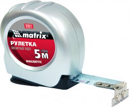 Рулетка Magnetic 3 м х 16 мм магнитный зацеп  MATRIX 31010