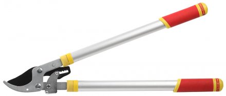 Сучкорез GRINDA с тефлоновым покрытием, алюминиевые телескопические ручки, двухрычажный храповый механизм, 700-980мм 8-424391_z01 купить в Екатеринбурге