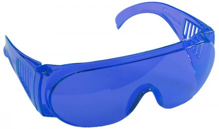Очки STAYER &quot;STANDARD&quot; защитные, поликарбонатная монолинза с боковой вентиляцией, голубые 11047 купить в Екатеринбурге