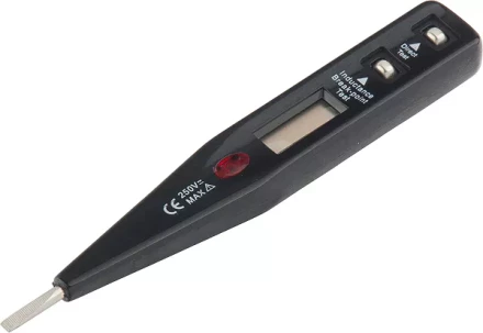 Тестер напряжения 12–220 В жидкокристаллический дисплей с неоновой лампочкой SPARTA 130855 купить в Екатеринбурге