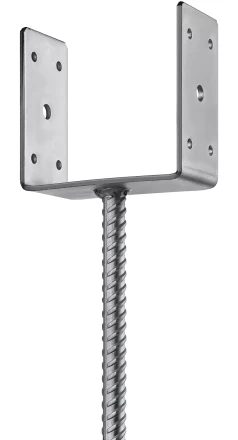 ЗУБР ОС-U, 121 x 120 x 60 мм, U-образное основание столба (310286-120) купить в Екатеринбурге