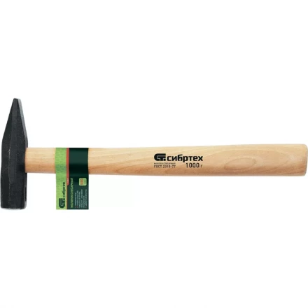 Молоток слесарный 800 г квадратный боек деревянная рукоятка СИБРТЕХ 10220 купить в Екатеринбурге