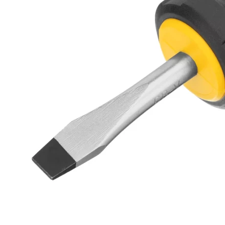 Отвертка SL6x38 мм, CrV, трехкомпонентная рукоятка Denzel 12201 купить в Екатеринбурге