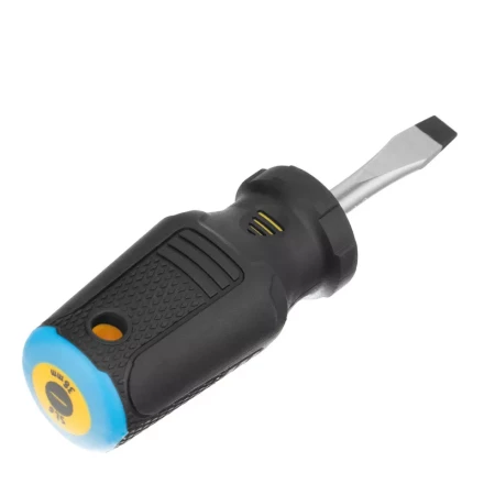 Отвертка SL6x38 мм, CrV, трехкомпонентная рукоятка Denzel 12201 купить в Екатеринбурге