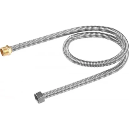 Подводка ЗУБР "ЭКСПЕРТ" сильфонная из нержавеющей стали, для воды, г/ш  (гайка-штуцер), 1/2", 1,0м 51011-G/S-100 купить в Екатеринбурге