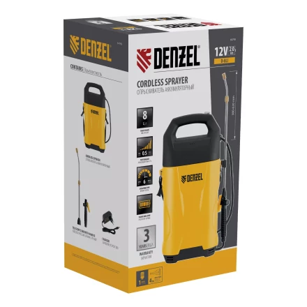 Опрыскиватель аккумуляторный Denzel D-8LI, 8 л, 12 В, 2 Ач 64795 купить в Екатеринбурге