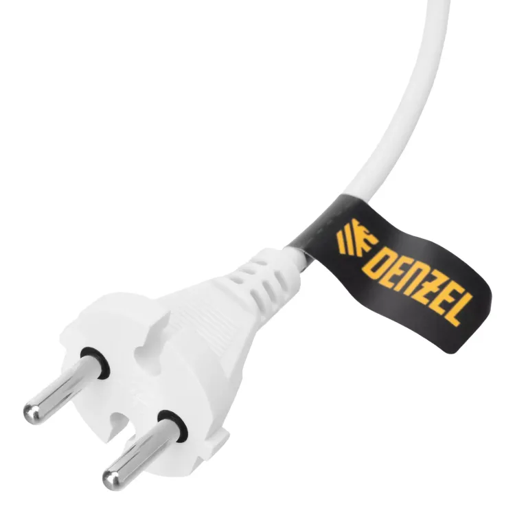 Шнур сетевой Denzel Energy Series, ПВС, 1,5 м, 2 x 1 мм, с неразборной вилкой, белый, 3 м, 37660 купить в Екатеринбурге