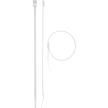 Кабельные стяжки белые КОБРА, с плоским замком, 2.5 х 155 мм, 50 шт, нейлоновые, ЗУБР 30930-25-155 купить в Екатеринбурге