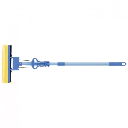 Швабра отжимная 115 см губка PVA 27 x 5,5 x 6 см телескопическая рукоятка голубая Elfe 93516 купить в Екатеринбурге