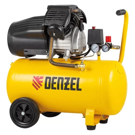 Компрессор воздушный DCV2200/50, прямой привод, 2.2 кВт, 50 литров, 380 л/мин Denzel 58167 купить в Екатеринбурге