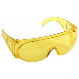 Очки STAYER &quot;STANDARD&quot; защитные, поликарбонатная монолинза с боковой вентиляцией, желтые 11042