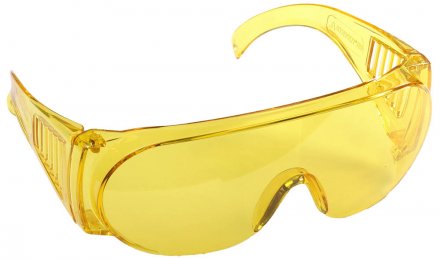 Очки STAYER &quot;STANDARD&quot; защитные, поликарбонатная монолинза с боковой вентиляцией, желтые 11042 купить в Екатеринбурге