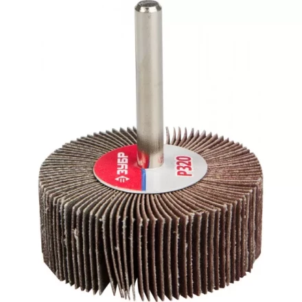 Круг шлифовальный ЗУБР &quot;МАСТЕР&quot; веерный лепестковый, на шпильке, тип КЛО, зерно-электрокорунд нормальный, P320, 20х50мм 36601-320 купить в Екатеринбурге