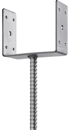 ЗУБР ОС-U, 141 x 120 x 60 мм, U-образное основание столба (310286-140) купить в Екатеринбурге