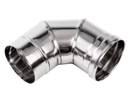 Колено дымохода 90 гр из нержавеющей стали (Диаметр 150 мм) для теплогенераторов BALLU JUMBO, FARM, SP купить в Екатеринбурге