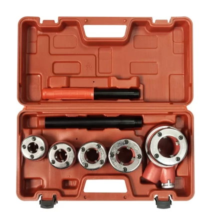 Набор клуппов трубных 3/8-1/2-3/4-1- 1 1/4 с адаптером Энкор 48481 купить в Екатеринбурге