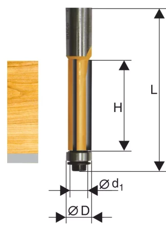 Фреза кромочная прямая ф12,7х26мм хв. 12мм Энкор 46192 46192 купить в Екатеринбурге