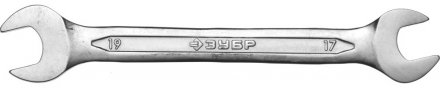Ключ ЗУБР &quot;МАСТЕР&quot; гаечный рожковый, Cr-V сталь, хромированный, 17х19мм 27010-17-19 купить в Екатеринбурге