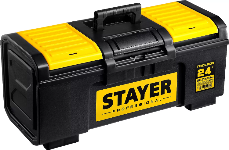 Ящик для инструмента "TOOLBOX-24" пластиковый, STAYER Professional 38167-24 купить в Екатеринбурге