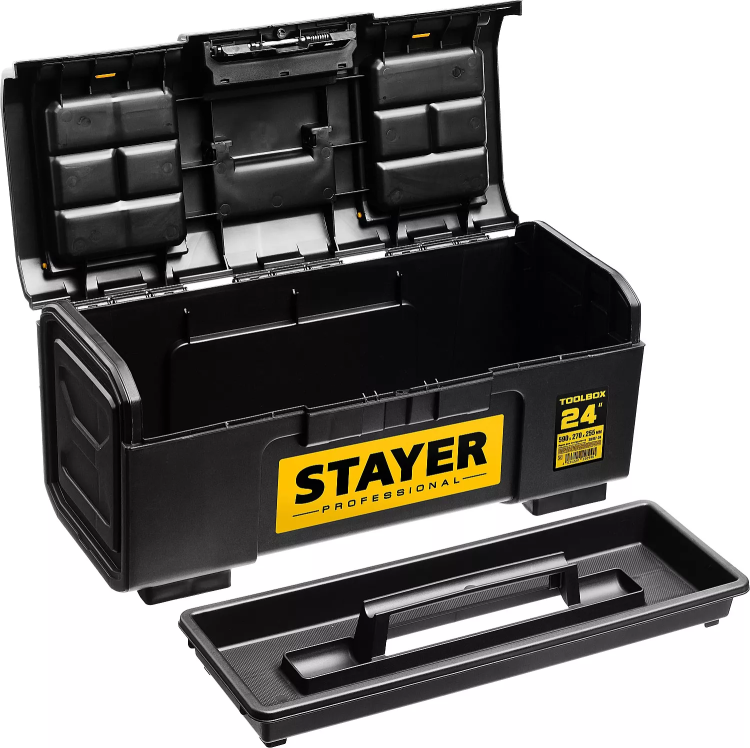 Ящик для инструмента "TOOLBOX-24" пластиковый, STAYER Professional 38167-24 купить в Екатеринбурге