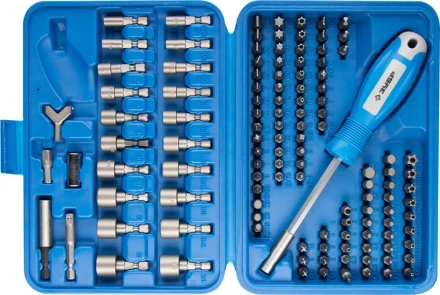 Набор ЗУБР Биты &quot;ЭКСПЕРТ&quot; УНИВЕРСАЛ, Cr-Mo, 120 предметов, в боксе 26096-H122 купить в Екатеринбурге