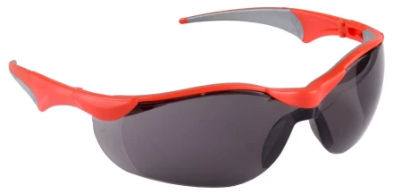 Очки ЗУБР &quot;МАСТЕР&quot; защитные, серые, с зеркальным покрытием, поликарбонатная монолинза с мягкими двухкомпонентными дужками 110322 купить в Екатеринбурге