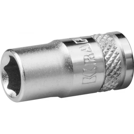 Торцовая головка KRAFTOOL &quot;INDUSTRIE QUALITAT&quot;, Cr-V, FLANK, хромосатинированная, 1/4&quot;, 6 мм 27815-06_z01 купить в Екатеринбурге