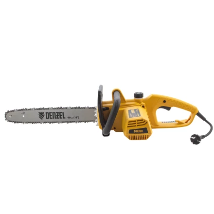 Пила цепная электрическая Denzel EDS-2000P 95616, 2 кВт,поперечная, шина 40 см, шаг 3/8, паз 1.3 мм, 57 звеньев купить в Екатеринбурге