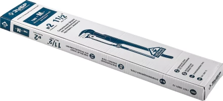 Ключ трубный рычажный ЗУБР &quot;ПРОФЕССИОНАЛ&quot;, прямые губки, цельнокованый, Сr-V, № 2,  1,5&quot; 27335-2_z01 купить в Екатеринбурге