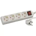 Удлинитель СВЕТОЗАР электрический с заземлением, выключателем, с защитными шторками, евро, 4 гнезда,2м SV-55045-2 купить в Екатеринбурге